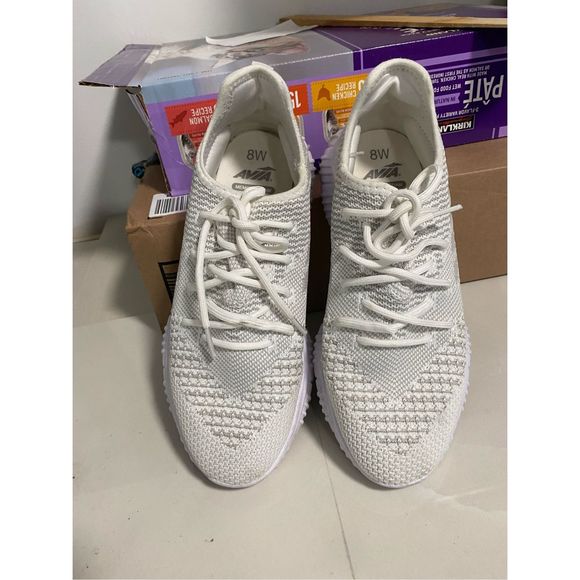 Avia White Mesh Wide Sneakers Size 8.5 - Picture 4 of 5